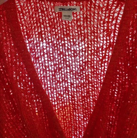 Billabong NWT orange Sweet Bliss wrap sweater size medium - Picture 15 of 15